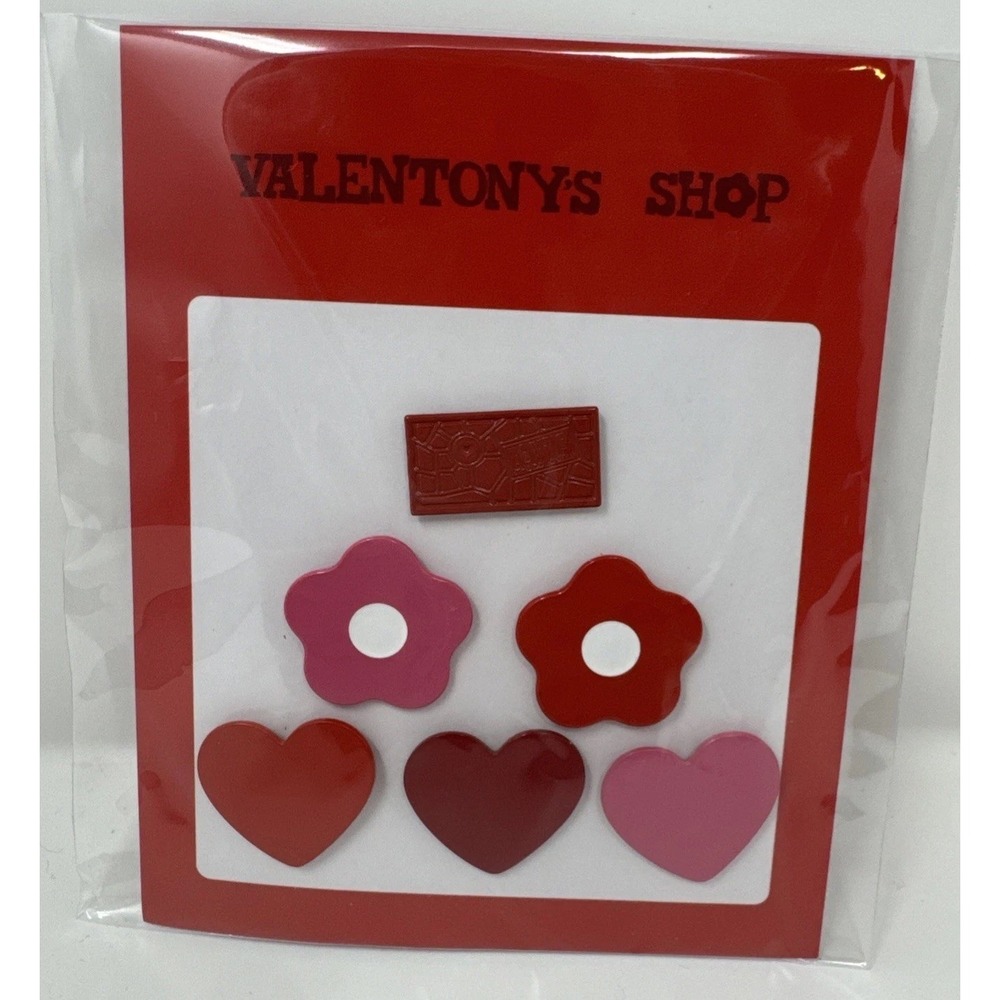 CJ Hendry Tonys Chocolonely Valentony Shop 6 Pins Chocolate Flower Heart - Picture 5 of 5